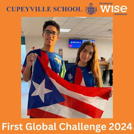 Cupeyville School students at the FIRST Global Challenge 2024